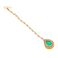 Ruby Raang Tear Drop Green Meenakari with Diamond Maang Tikka | Swadesiicart