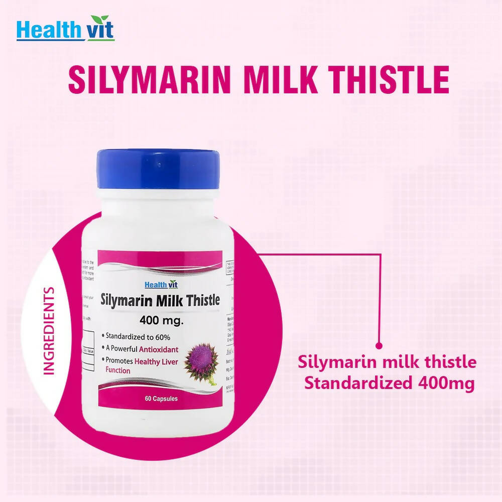 Healthvit Silymarin Milk Thistle Capsules - Swadesiicart