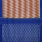 Light Brown and Blue Pochampally Ikat Cotton Handloom Saree with Triangle Pallu Design - Global Threads | Swadesiicart