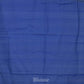 Light Brown and Blue Pochampally Ikat Cotton Handloom Saree with Triangle Pallu Design - Global Threads | Swadesiicart