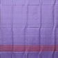 Light Green and Lavender Uppada Silk Handloom Plain Saree with Contrast Pallu Design - Global Threads | Swadesiicart