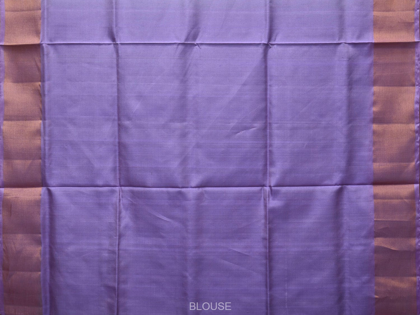 Light Green and Lavender Uppada Silk Handloom Plain Saree with Contrast Pallu Design - Global Threads | Swadesiicart