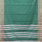 Light Green Bamboo Cotton Saree with Checks Design No Blouse - Global Threads | Swadesiicart