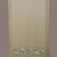 Light Green Bandhani Organza Stole with Embroidary Work Design - Global Threads | Swadesiicart