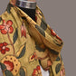 Light Green Kalamkari Hand Painted Cotton Stole with Floral Design - Global Threads | Swadesiicart