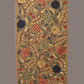 Light Green Kalamkari Hand Painted Woolen Handloom Stole with Floral Design - Global Threads | Swadesiicart