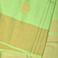 Light Green Uppada Silk Handloom Saree with Nilamabri Buta Design - Global Threads | Swadesiicart
