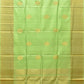 Light Green Uppada Silk Handloom Saree with Nilamabri Buta Design - Global Threads | Swadesiicart
