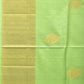 Light Green Uppada Silk Handloom Saree with Nilamabri Buta Design - Global Threads | Swadesiicart