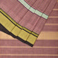 Light Mauve Narayanpet Cotton Handloom Saree with Checks and Big Border Design No Blouse - Global Threads | Swadesiicart