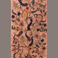 Light Peach Kalamkari Hand Painted Sico Stole with Tree of Life Design - Global Threads | Swadesiicart