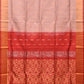 Light Pink and Red Uppada Silk Handloom Saree with Buta and Pallu Design - Global Threads | Swadesiicart