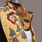 Light Yellow Kalamkari Hand Painted Sico Stole with Floral Design - Global Threads | Swadesiicart