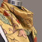 Light Yellow Kalamkari Hand Painted Sico Stole with Floral Design - Global Threads | Swadesiicart