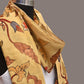 Light Yellow Kalamkari Hand Painted Sico Stole with Floral Design - Global Threads | Swadesiicart