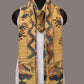 Light Yellow Kalamkari Hand Painted Silk Handloom Dupatta with Floral and Peacocks Design - Global Threads | Swadesiicart