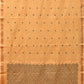 Light Yellow Uppada Cotton Handloom Saree with Jamdani Pallu Design - Global Threads | Swadesiicart