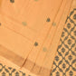 Light Yellow Uppada Cotton Handloom Saree with Jamdani Pallu Design - Global Threads | Swadesiicart