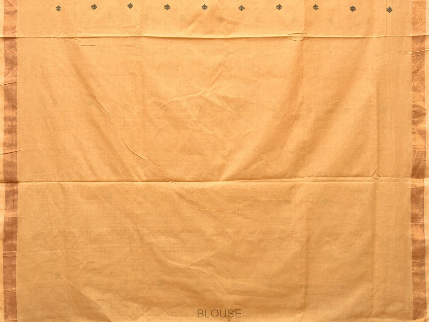 Light Yellow Uppada Cotton Handloom Saree with Jamdani Pallu Design - Global Threads | Swadesiicart