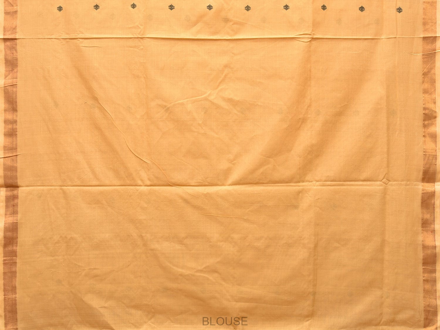 Light Yellow Uppada Cotton Handloom Saree with Jamdani Pallu Design - Global Threads | Swadesiicart