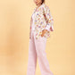 BohoJazz Lilac Co-ords with Floral Jacket - Swadesiicart