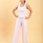 BohoJazz Lilac Linen Smart Co-ords - Swadesiicart