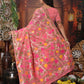 Shree Shyam Fashion Linen Cotton Pink Saree