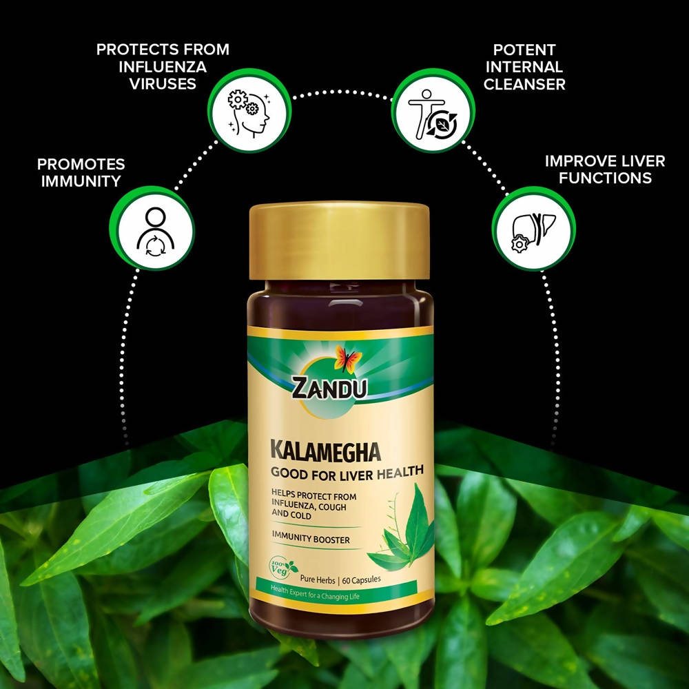 Zandu Kalamegha Good For Liver Health Capsules uses