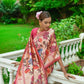 Vishnu Weaves Women's Gajri Paithani Silk Zari Woven Saree with Unstitched Blouse - Swadesiicart