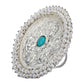 Joban Fashion Women Round Shape Silver Tone Ring | Swadesiicart