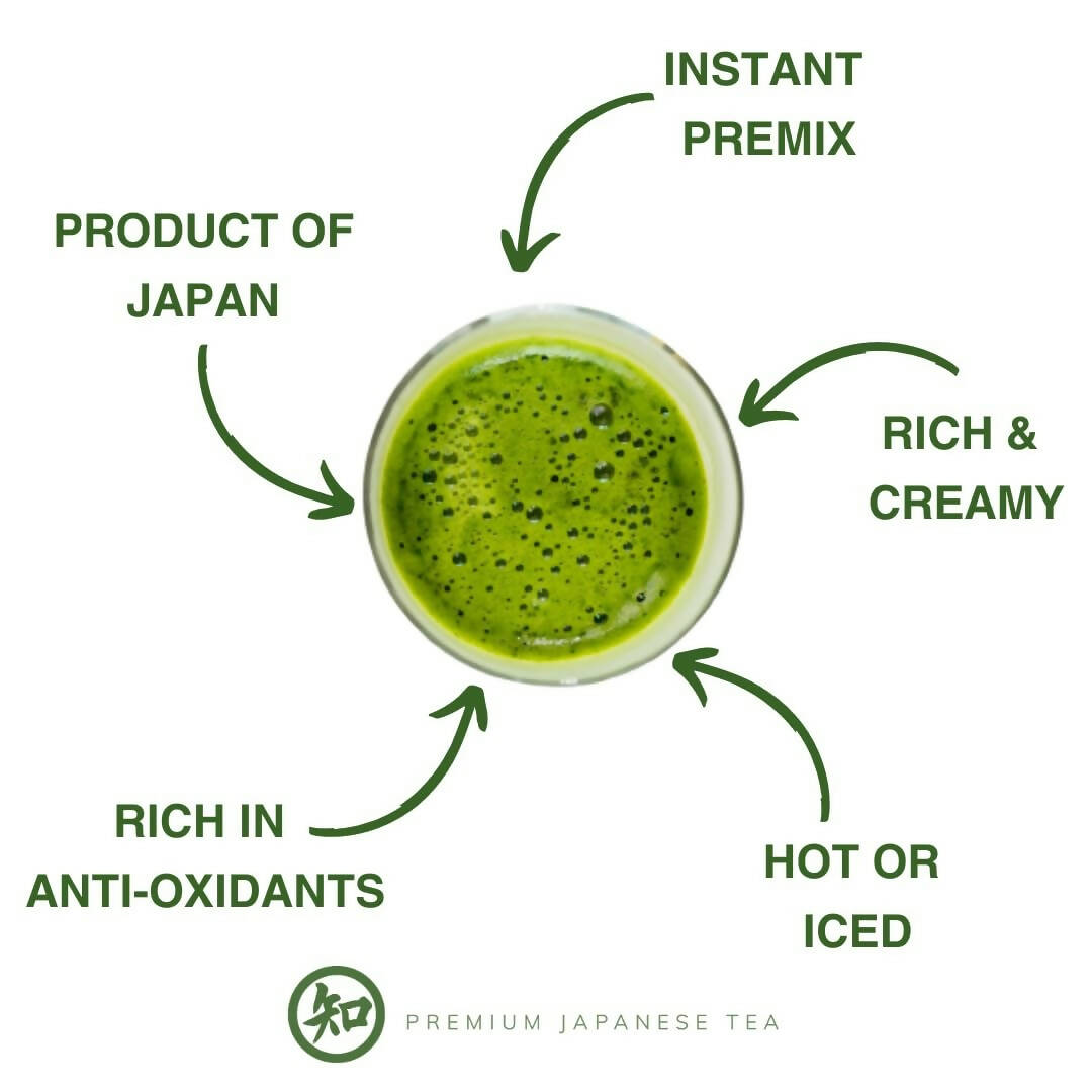 Chiran Instant Matcha Latte Premix Sachets | Swadesiicart