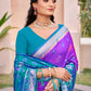 Shree Shyam Fashion Purple Pochampally Silk Saree