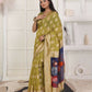 Shree Shyam Fashion Linen Cotton Mhendi Green Saree