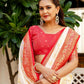Joban Fashion Off White Silk Woven Banarasi Saree | Swadesiicart