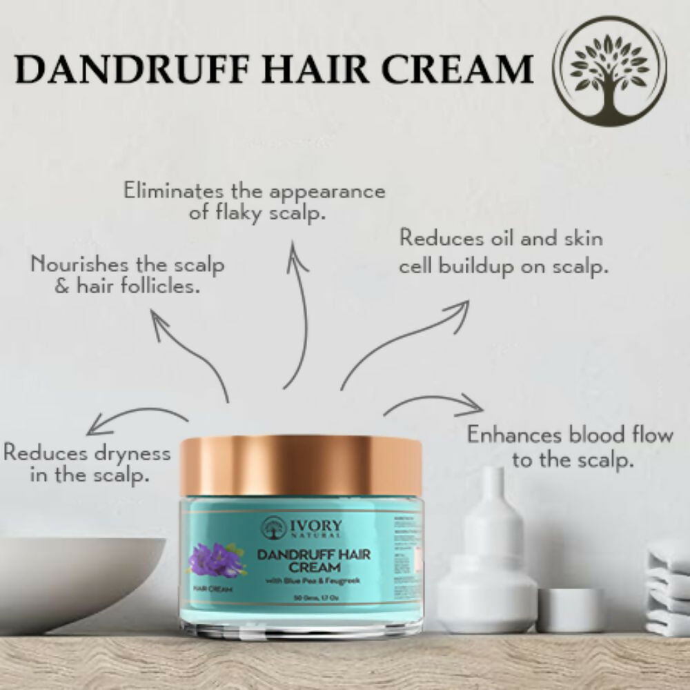 Ivory Natural Dandruff Hair Cream For Dandruff, And Nourishing Dry Scalp | Swadesiicart
