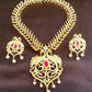 Latest Ad Ruby Peacock Bridal Necklace With Earrings
