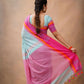 Exclusive Collection Light Blue Beautiful Khadi Cotton Handloom Saree - Swadesiicart