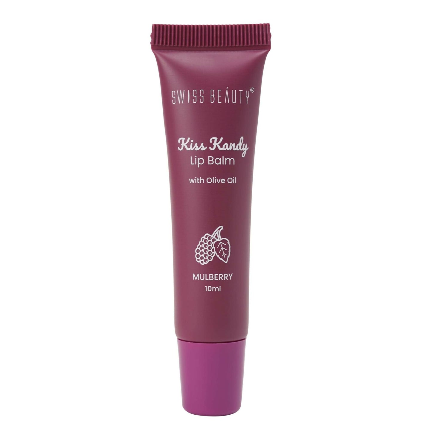 Swiss Beauty Kiss Kandy Lip Balm with Olive Oil - Mulberry | Swadesiicart
