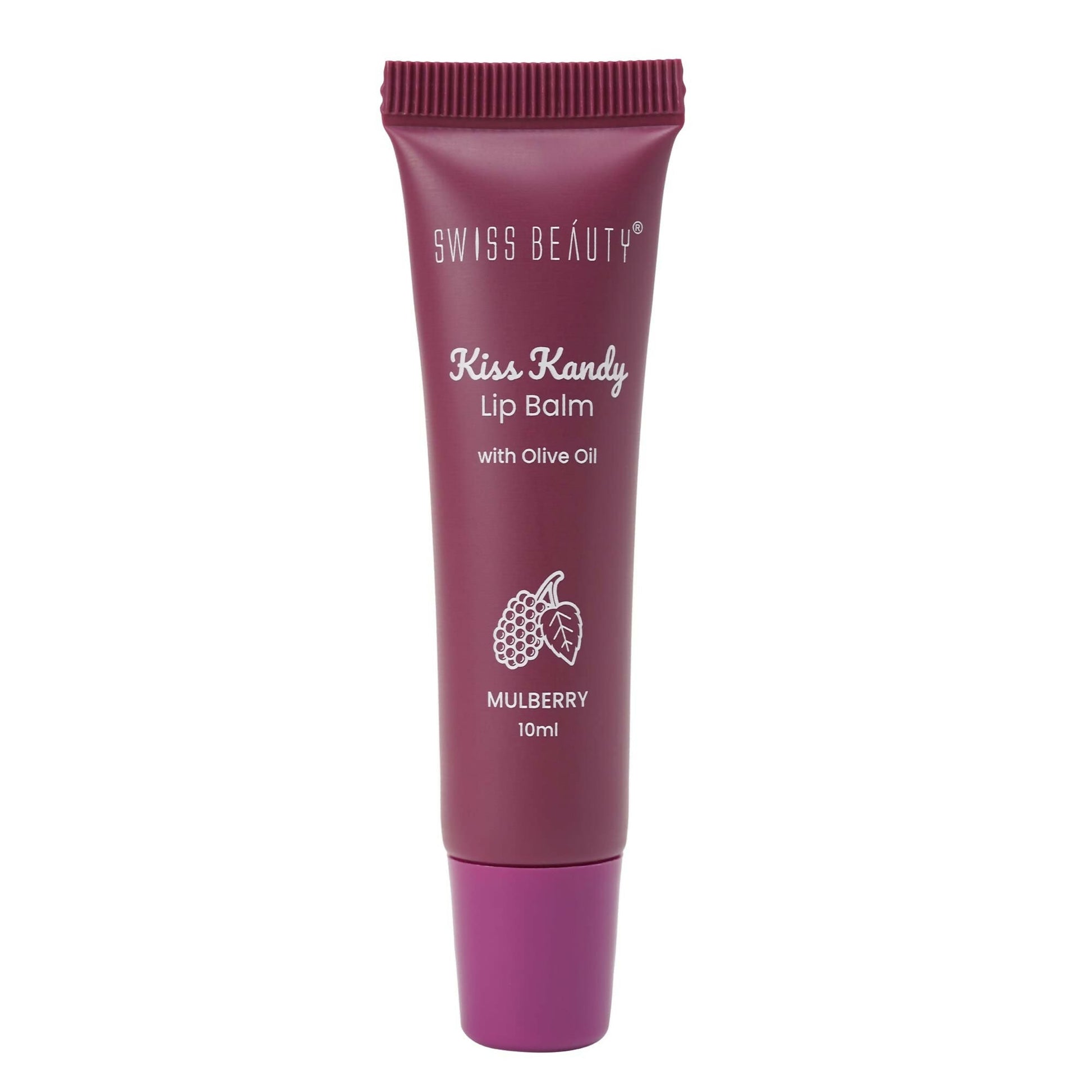 Swiss Beauty Kiss Kandy Lip Balm with Olive Oil - Mulberry | Swadesiicart