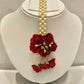 Artificial Flower Jewelry Set For Haldi