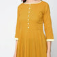 Aniyah Cotton Anarkali Mustard Kurta (AN-111K)