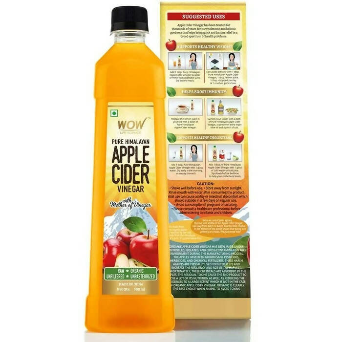 Wow Life Science Apple Cider Vinegar - Swadesiicart