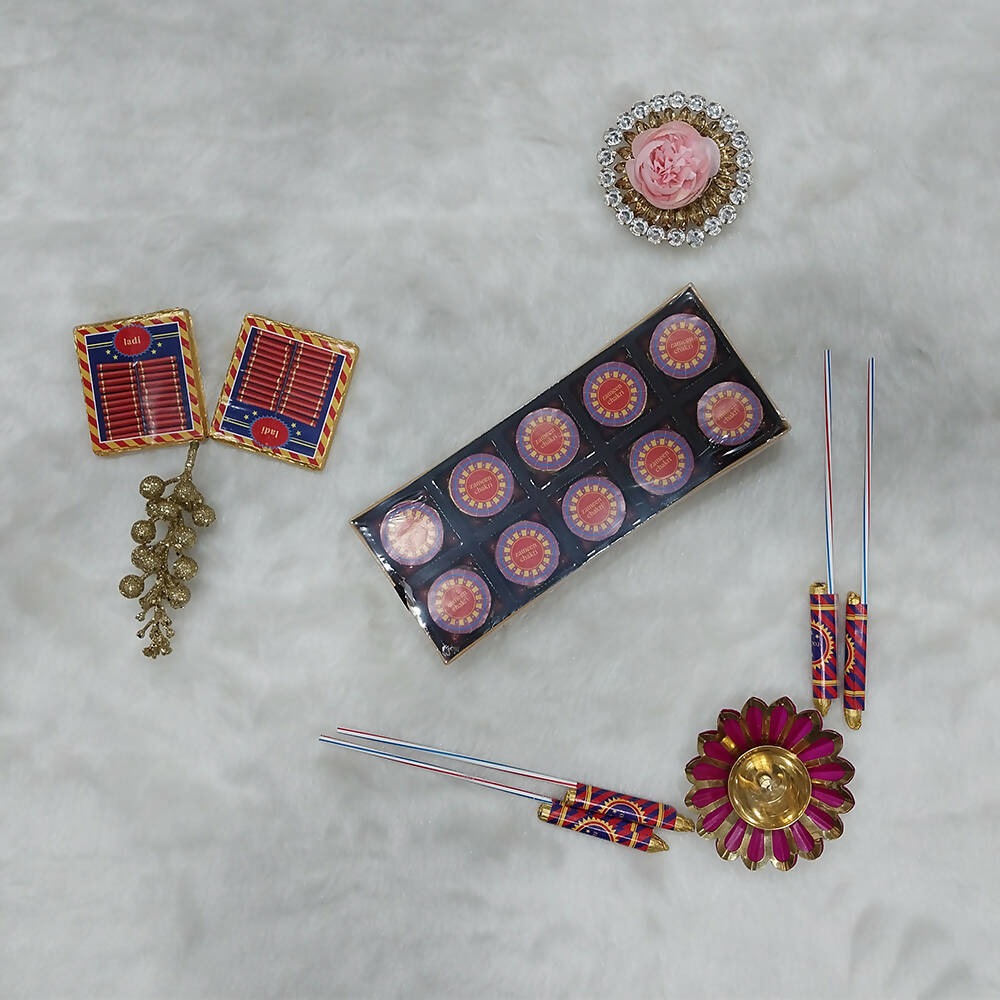Dibha Ruchoks Diwali Premium Chocolate Zameen Chakri Gift Pack - Swadesiicart