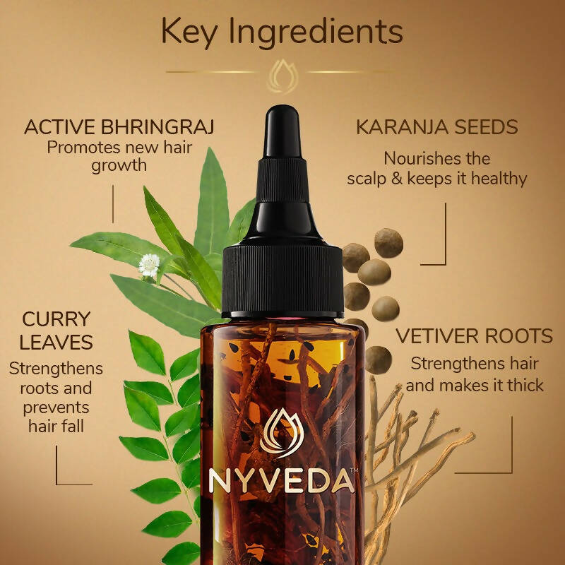 Nyveda Hair Growth Treatment Oil | Revive My Roots | Swadesiicart