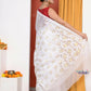 Very Much Indian Jamdhani Cotton Saree With Polka Dot Pallu - White | Swadesiicart
