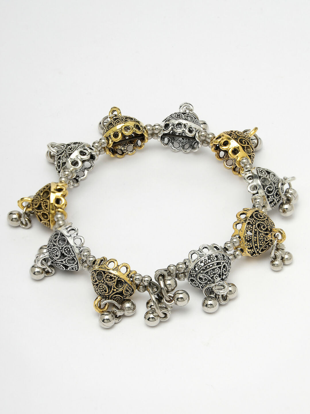 NVR Women's Gold-Polished Stylish Latest Design Multicolor Bracelet - Swadesiicart