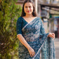 Rama Poly Georgette Ethnic Motifs Saree with Unstitched Blouse - Hiral Fashion | Swadesiicart