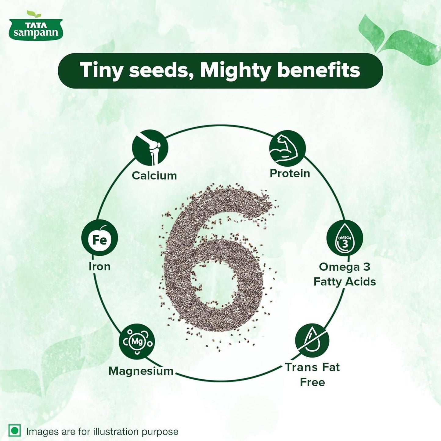 Tata Sampann Premium Chia Seeds - Swadesiicart