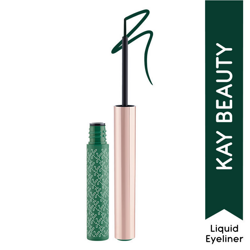 Kay Beauty By Katrina Kaif Quick Dry Liquid Eyeliner - Chic Emerald | Swadesiicart