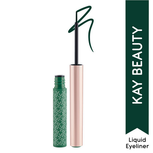 Kay Beauty By Katrina Kaif Quick Dry Liquid Eyeliner - Chic Emerald | Swadesiicart